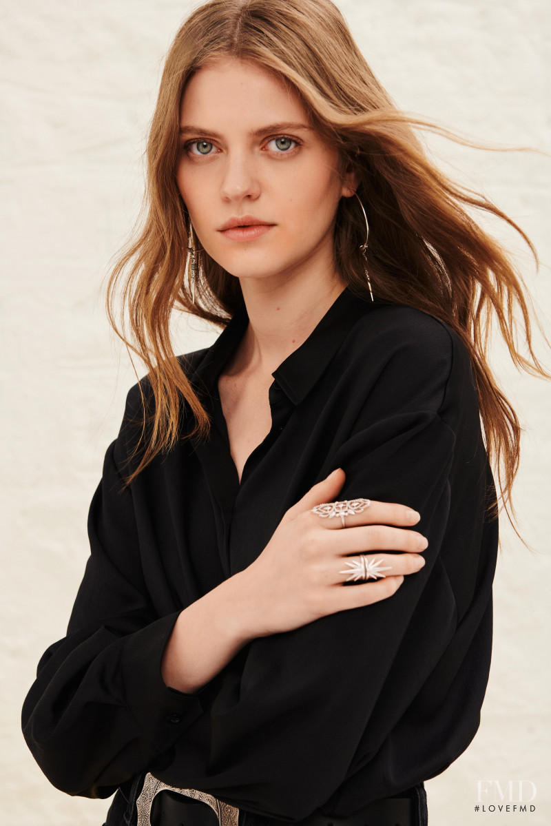 Natalia Bulycheva featured in  the ba&sh catalogue for Spring/Summer 2021