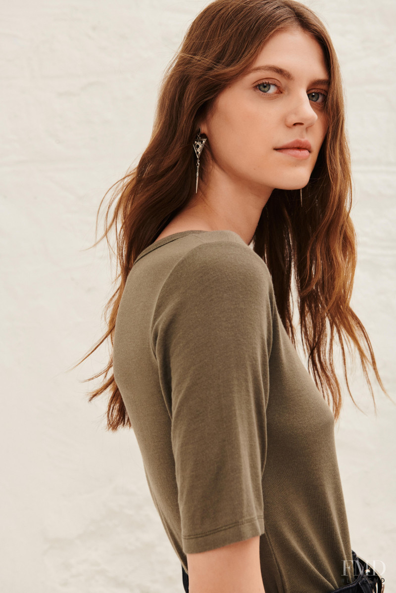 Natalia Bulycheva featured in  the ba&sh catalogue for Spring/Summer 2021