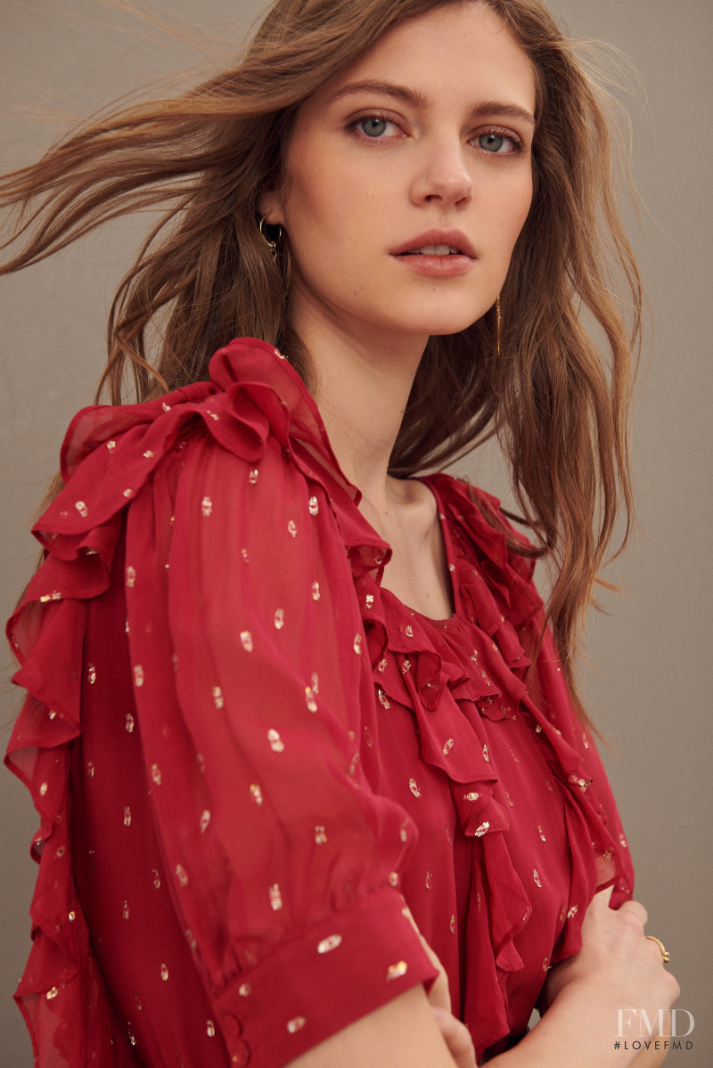 Natalia Bulycheva featured in  the ba&sh catalogue for Winter 2020