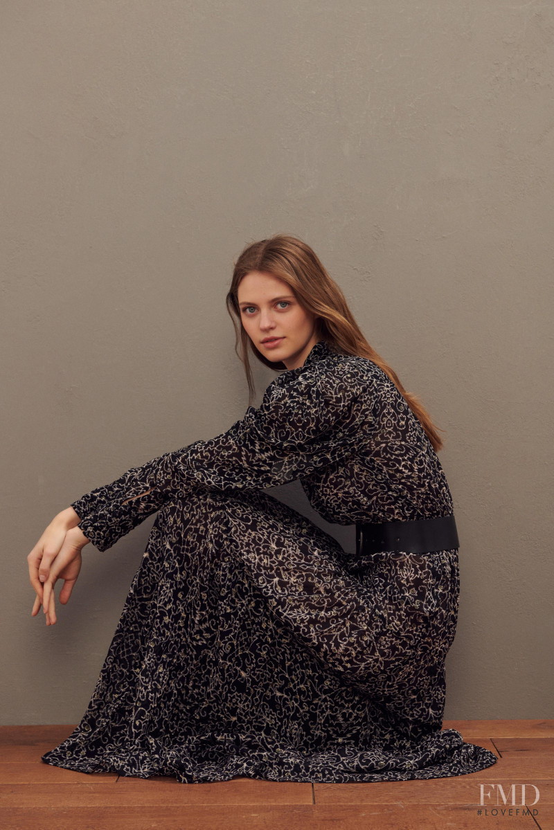 Natalia Bulycheva featured in  the ba&sh catalogue for Winter 2020
