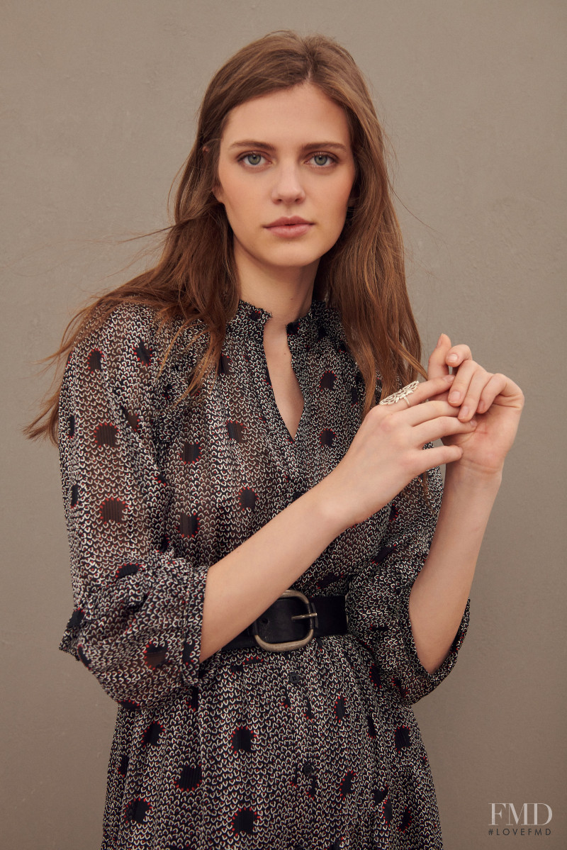 Natalia Bulycheva featured in  the ba&sh catalogue for Winter 2020