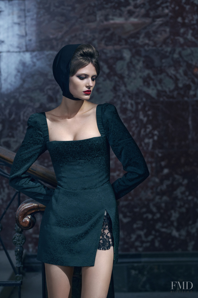 Natalia Bulycheva featured in  the Ulyana Sergeenko Demi-Couture lookbook for Autumn/Winter 2021
