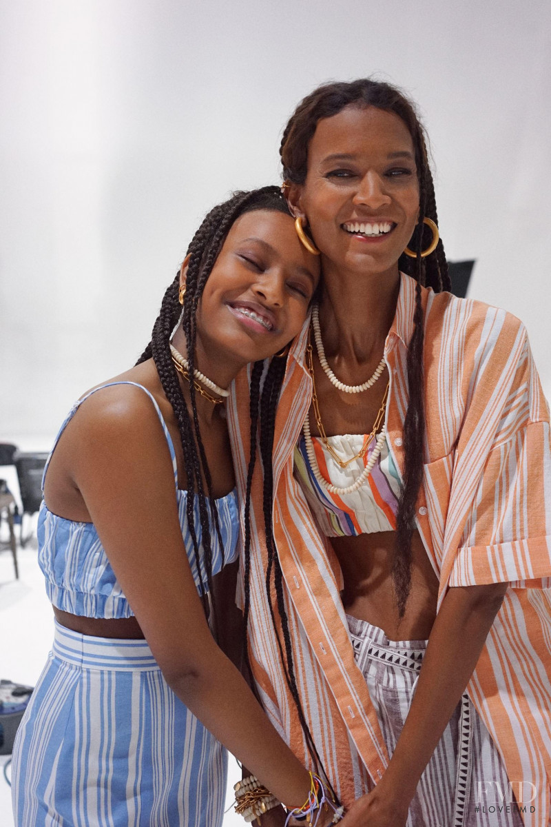 Liya Kebede featured in  the H&M lemlem advertisement for Summer 2021