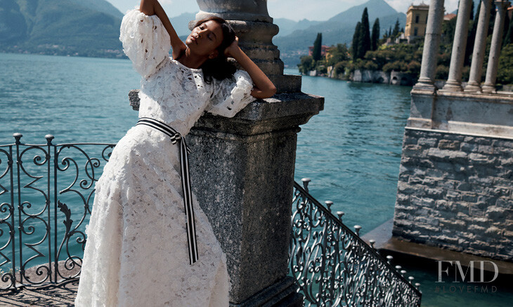 Liya Kebede featured in  the Zimmermann advertisement for Cruise 2020