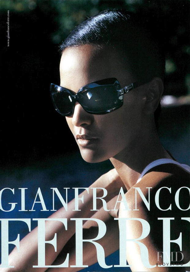 Liya Kebede featured in  the Gianfranco Ferré advertisement for Spring/Summer 2005