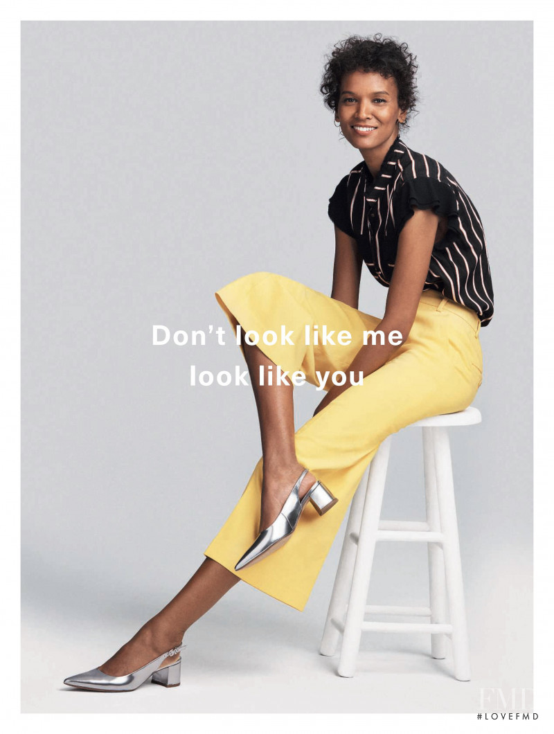 Liya Kebede featured in  the Amazon Fashion advertisement for Spring/Summer 2017