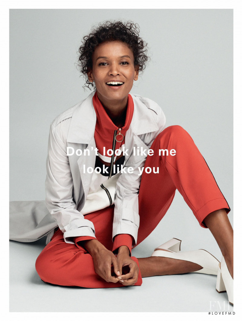 Liya Kebede featured in  the Amazon Fashion advertisement for Spring/Summer 2017