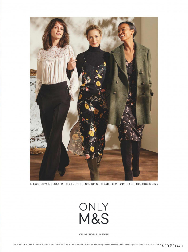 Liya Kebede featured in  the ONLY x M&S advertisement for Autumn/Winter 2016