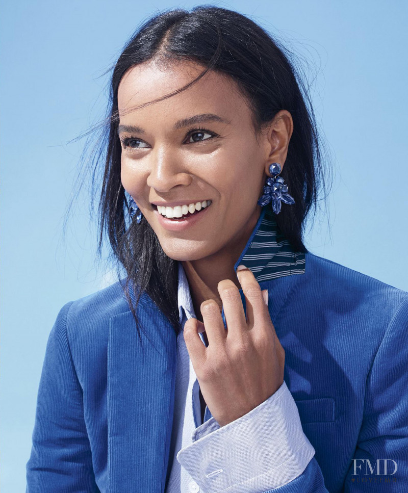 Liya Kebede featured in  the J.Crew advertisement for Fall 2016