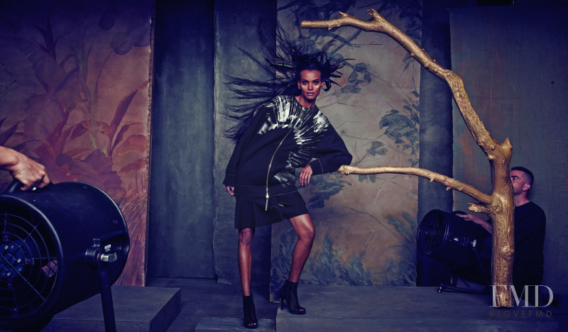 Liya Kebede featured in  the Neiman Marcus lookbook for Fall 2014