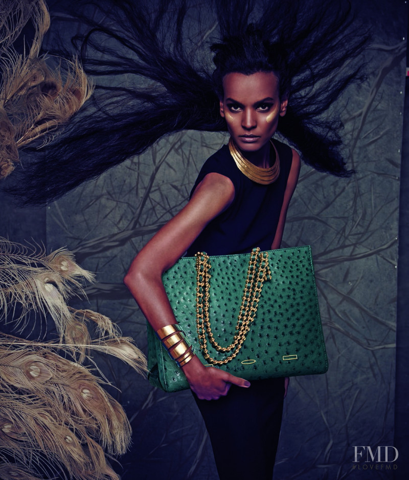 Liya Kebede featured in  the Neiman Marcus lookbook for Fall 2014