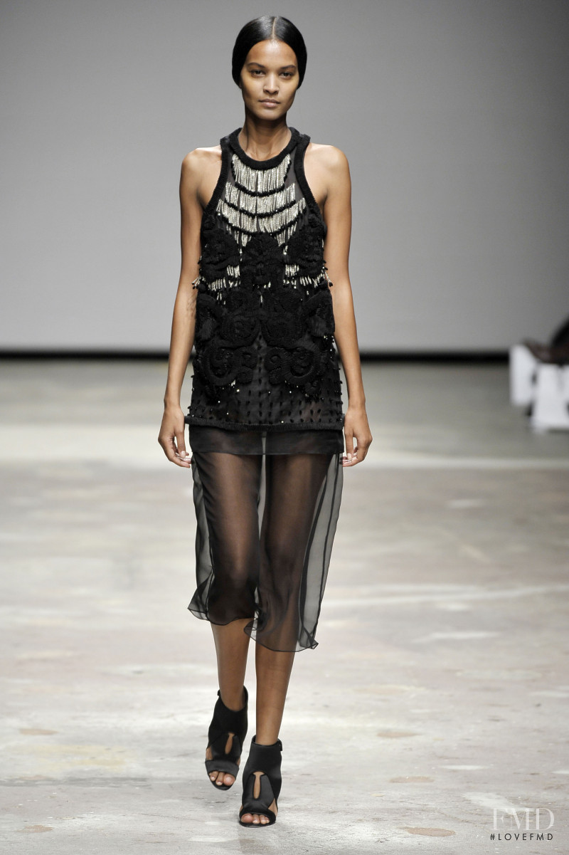Liya Kebede featured in  the Christopher Kane fashion show for Autumn/Winter 2008