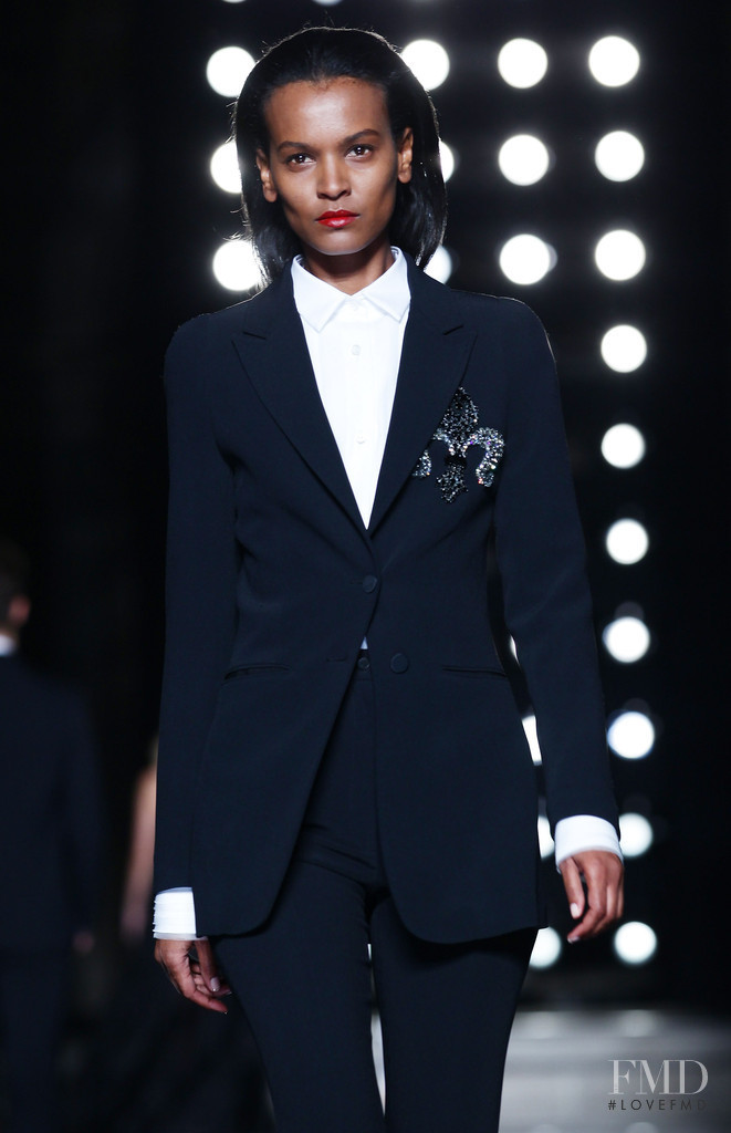 Liya Kebede featured in  the Ermanno Scervino fashion show for Pre-Fall 2013