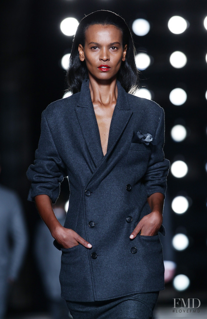 Liya Kebede featured in  the Ermanno Scervino fashion show for Pre-Fall 2013