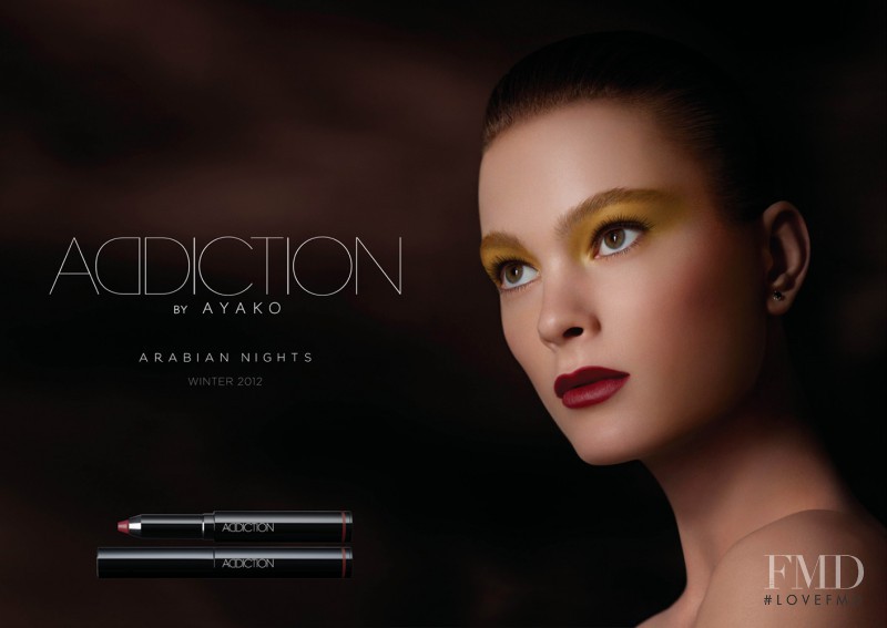 Irina Kulikova featured in  the Addiction by Ayako advertisement for Autumn/Winter 2012