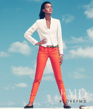 Liya Kebede featured in  the H&M advertisement for Spring 2012