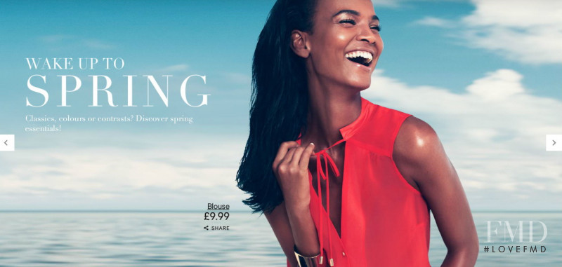 Liya Kebede featured in  the H&M advertisement for Spring 2012