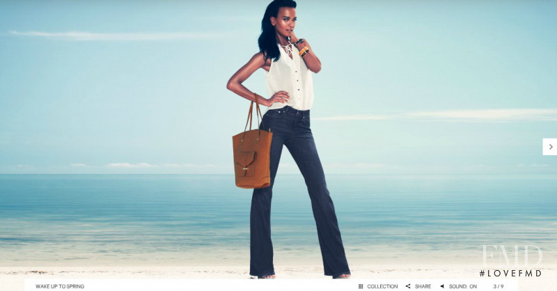 Liya Kebede featured in  the H&M advertisement for Spring 2012