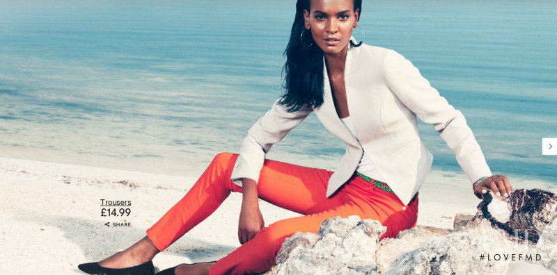 Liya Kebede featured in  the H&M advertisement for Spring 2012