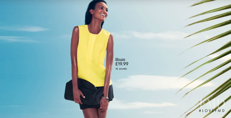 Liya Kebede featured in  the H&M advertisement for Spring 2012