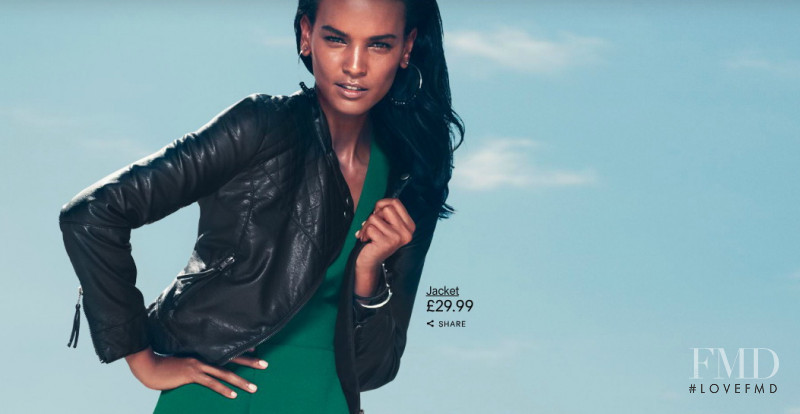 Liya Kebede featured in  the H&M advertisement for Spring 2012