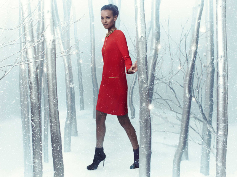 Liya Kebede featured in  the Ann Taylor lookbook for Winter 2011