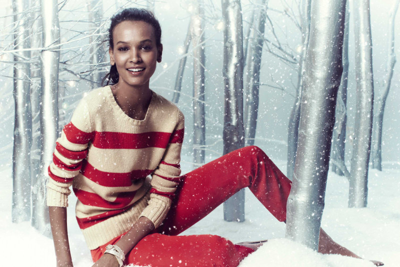 Liya Kebede featured in  the Ann Taylor lookbook for Winter 2011