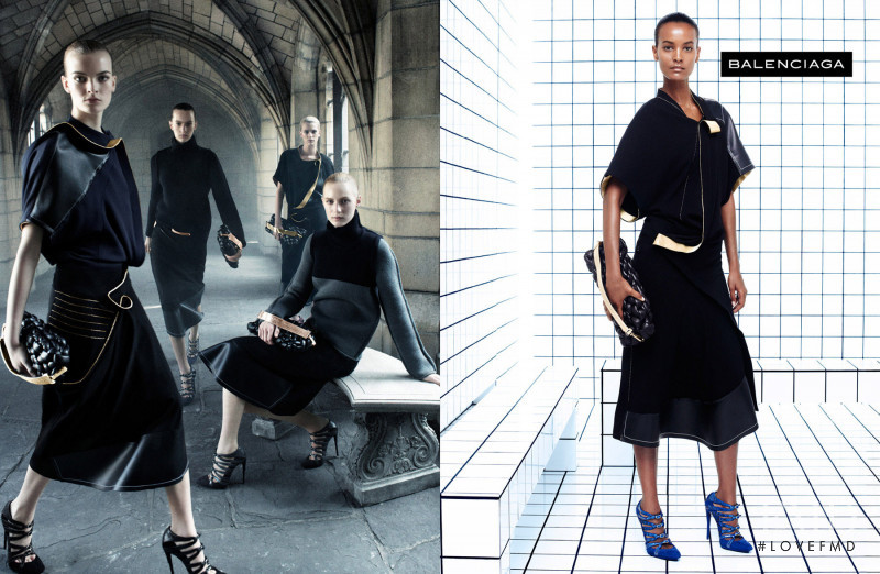 Liya Kebede featured in  the Balenciaga advertisement for Autumn/Winter 2011