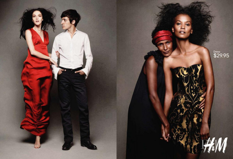 Liya Kebede featured in  the H&M advertisement for Autumn/Winter 2010