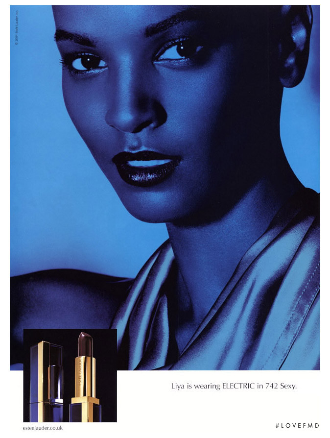 Liya Kebede featured in  the Estée Lauder advertisement for Autumn/Winter 2009