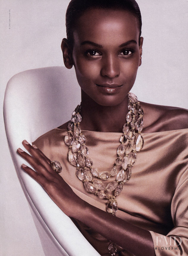 Liya Kebede featured in  the Estée Lauder advertisement for Autumn/Winter 2009