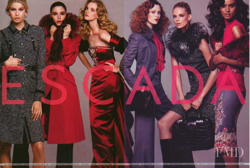 Liya Kebede featured in  the Escada advertisement for Autumn/Winter 2005