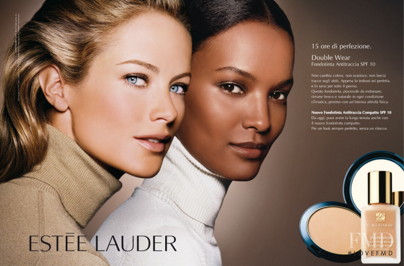 Liya Kebede featured in  the Estée Lauder advertisement for Autumn/Winter 2008