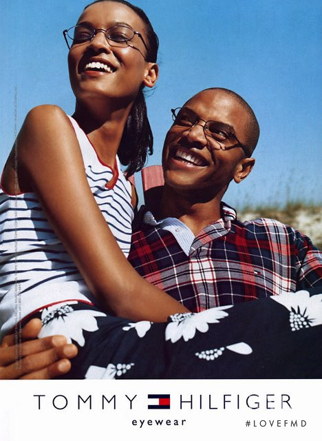 Liya Kebede featured in  the Tommy Hilfiger advertisement for Autumn/Winter 2008