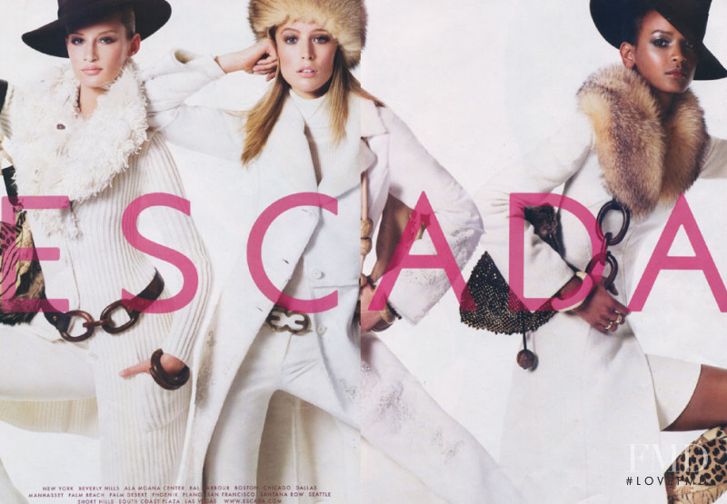 Liya Kebede featured in  the Escada advertisement for Autumn/Winter 2008