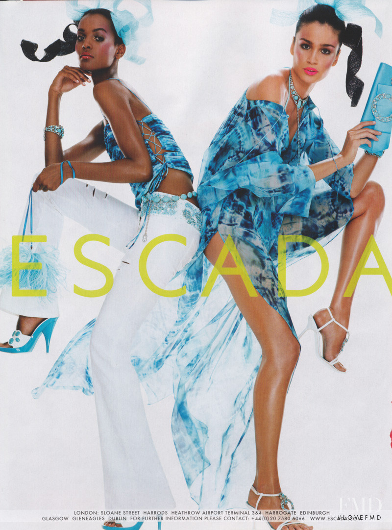 Liya Kebede featured in  the Escada advertisement for Autumn/Winter 2008