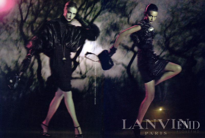 Liya Kebede featured in  the Lanvin advertisement for Autumn/Winter 2008