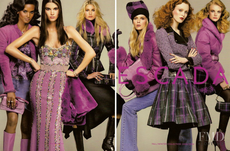 Liya Kebede featured in  the Escada advertisement for Autumn/Winter 2005