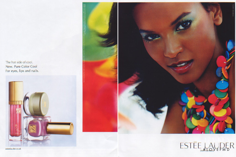 Liya Kebede featured in  the Estée Lauder advertisement for Spring/Summer 2004