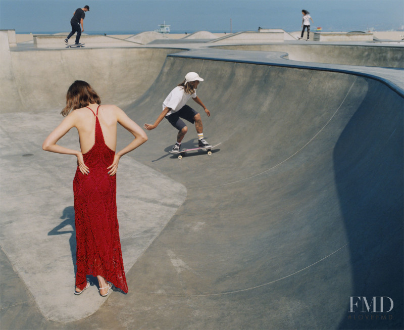 Fran Summers featured in  the Zara advertisement for Summer 2018