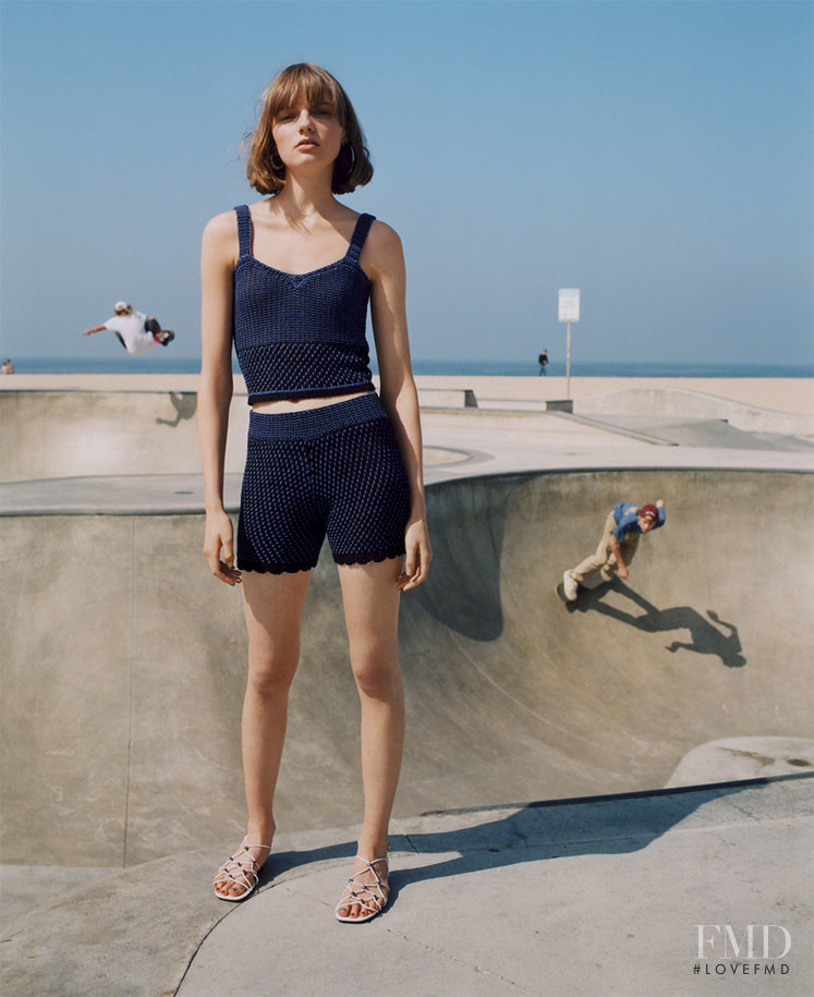 Fran Summers featured in  the Zara advertisement for Summer 2018