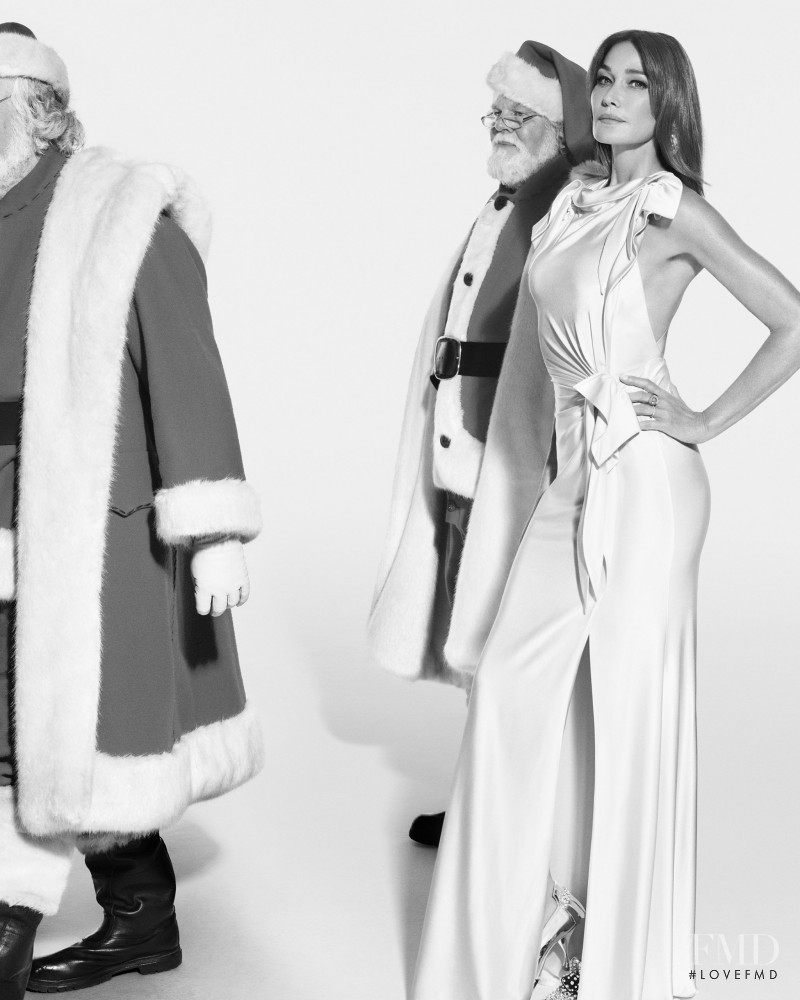 Carla Bruni featured in  the Burberry Burberry Festive advertisement for Holiday 2019