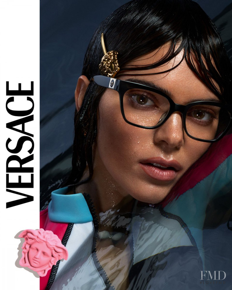 Kendall Jenner featured in  the Versace Eyewear advertisement for Spring/Summer 2021