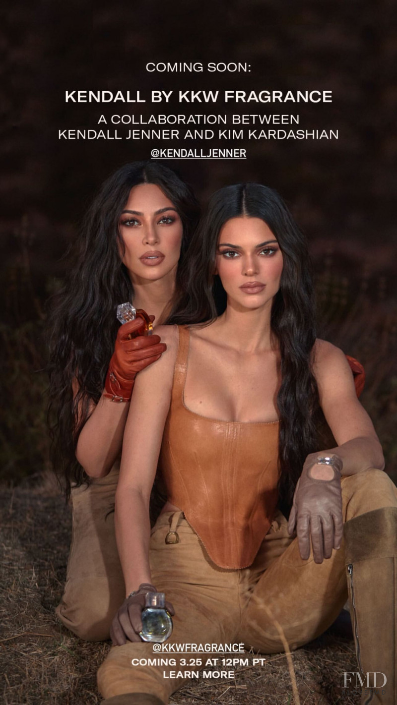 Kendall Jenner featured in  the KKW Fragrance advertisement for Spring/Summer 2021