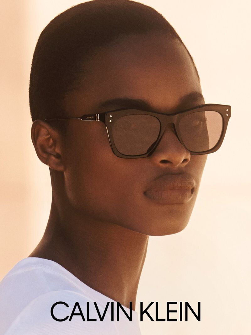 Mayowa Nicholas featured in  the Calvin Klein advertisement for Autumn/Winter 2020