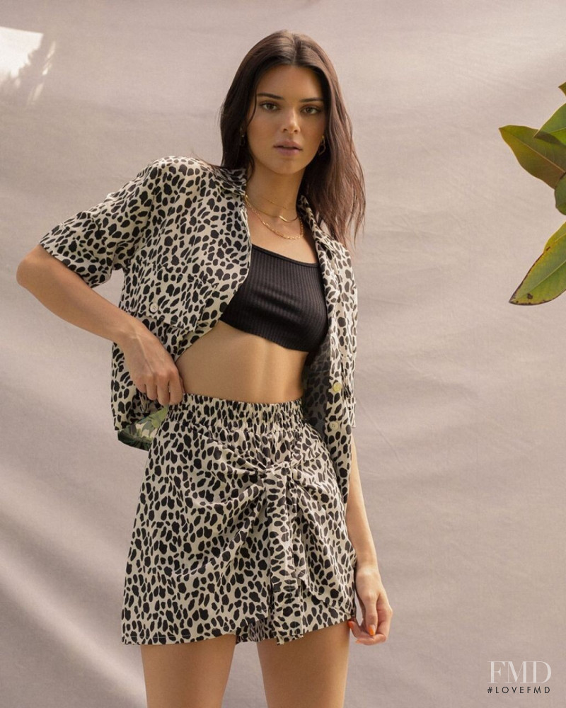 Kendall Jenner featured in  the Kendall + Kylie advertisement for Summer 2019