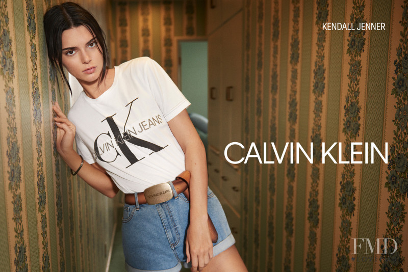 Kendall Jenner featured in  the Calvin Klein Jeans advertisement for Spring/Summer 2019