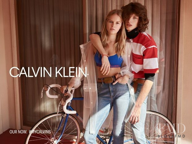 Anna Ewers featured in  the Calvin Klein Jeans advertisement for Spring/Summer 2019