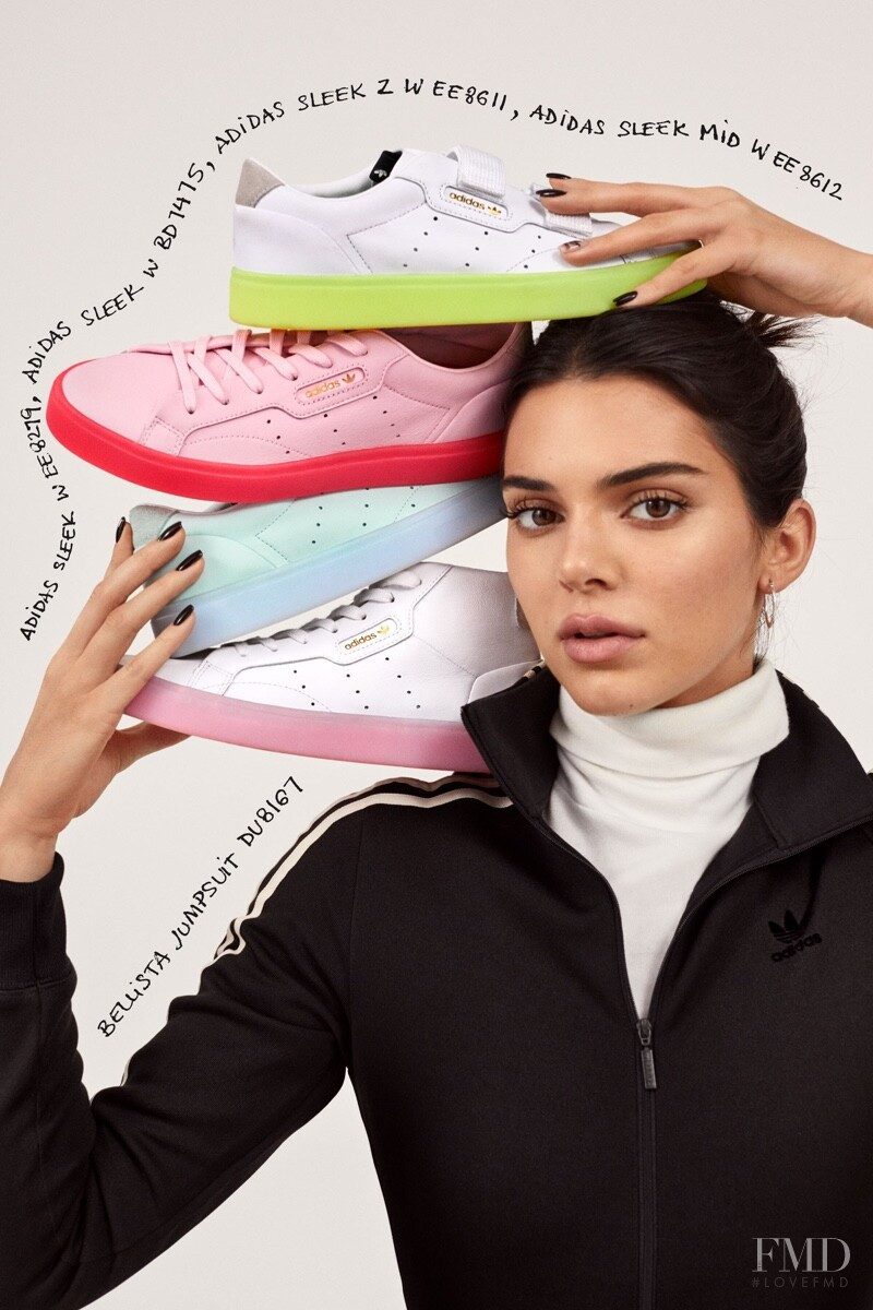 Kendall Jenner featured in  the Adidas Originals Sleek advertisement for Spring/Summer 2019