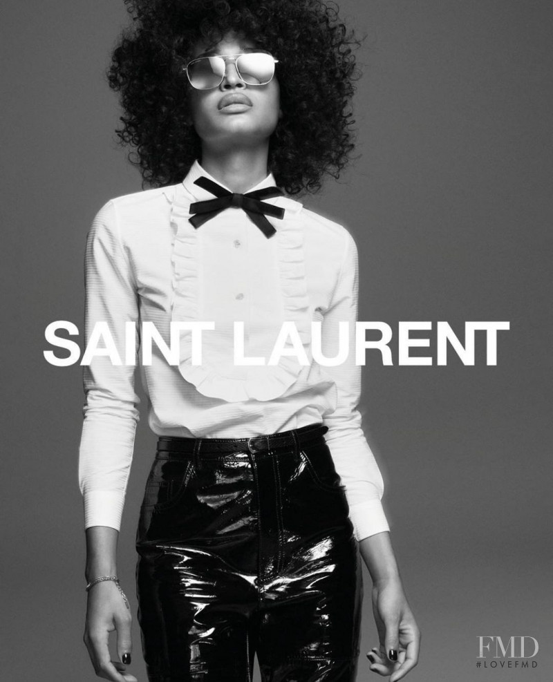 Indya Moore featured in  the Saint Laurent advertisement for Fall 2021